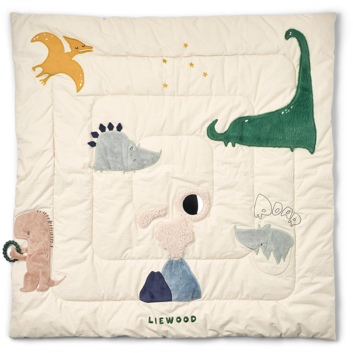 LIEWOOD Dino Roar / Sandy Bernet Dino Plys Activity Teppe