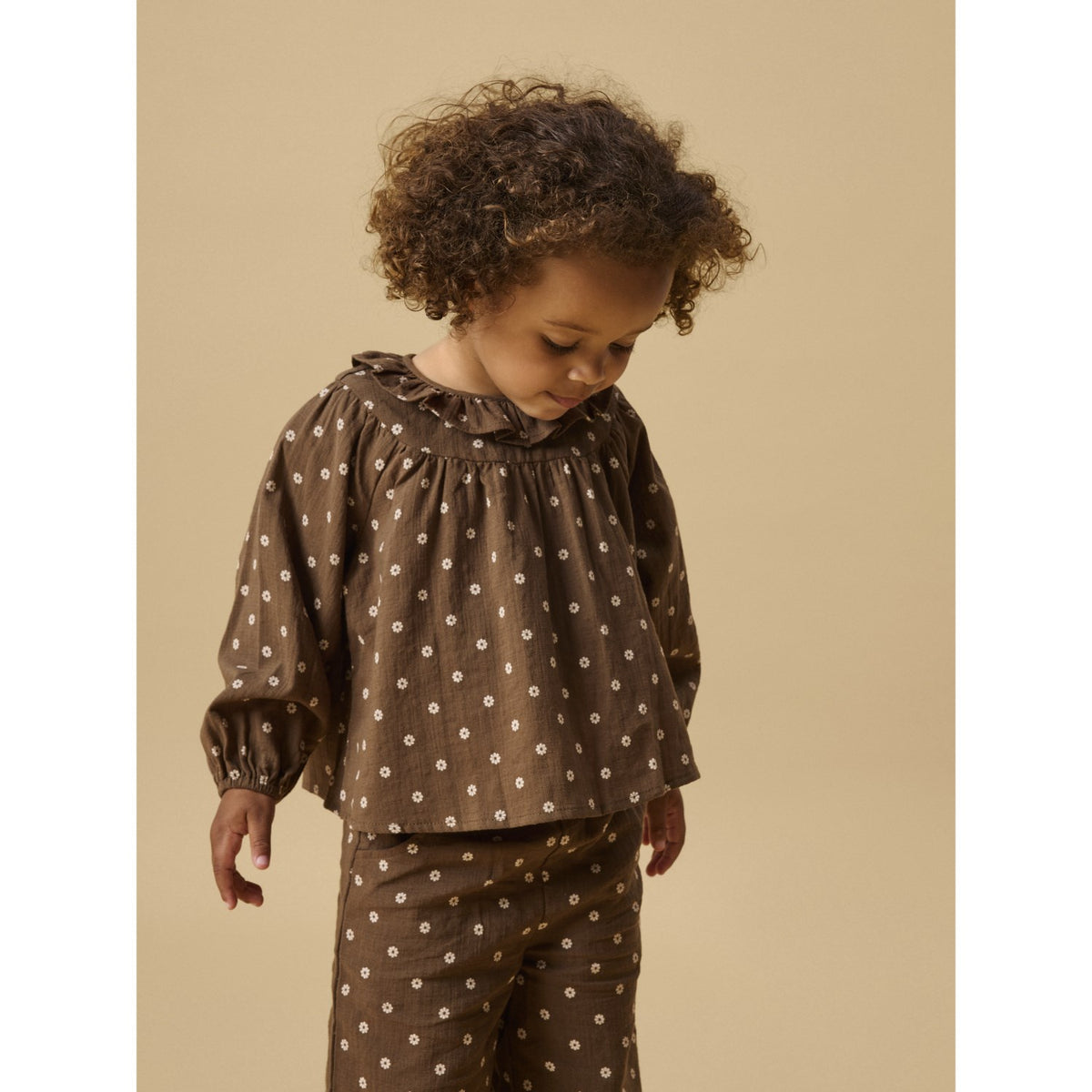 Lil'Atelier Teak Nmfhulla Ls Loose Skjorte Lil