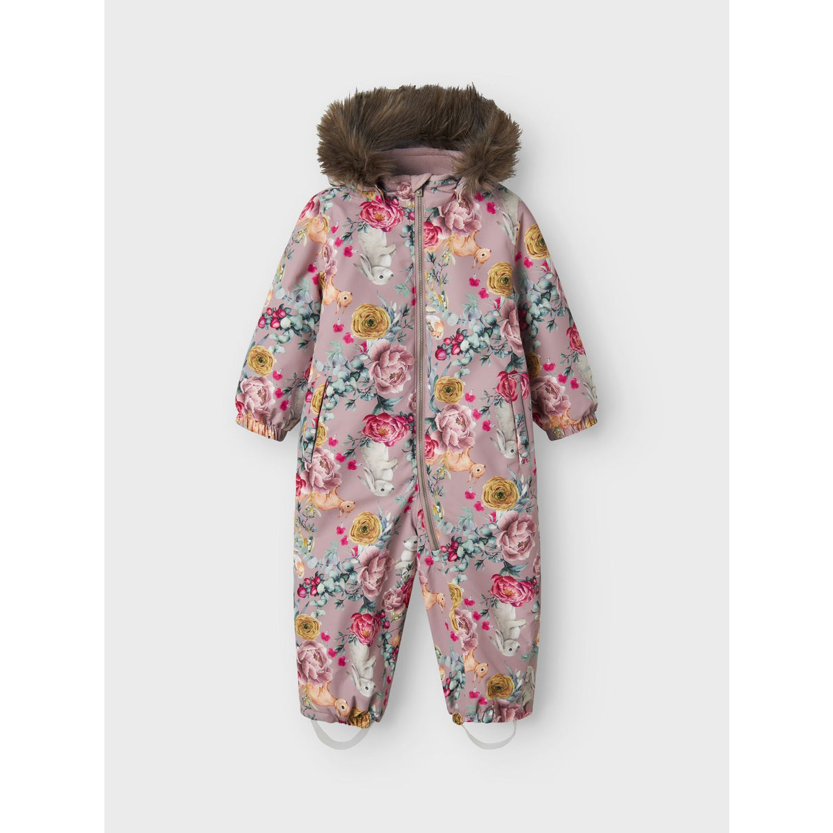 Name It Woodrose Flower Rabbit Nmfsnow10 Drakt Aop Fo Noos