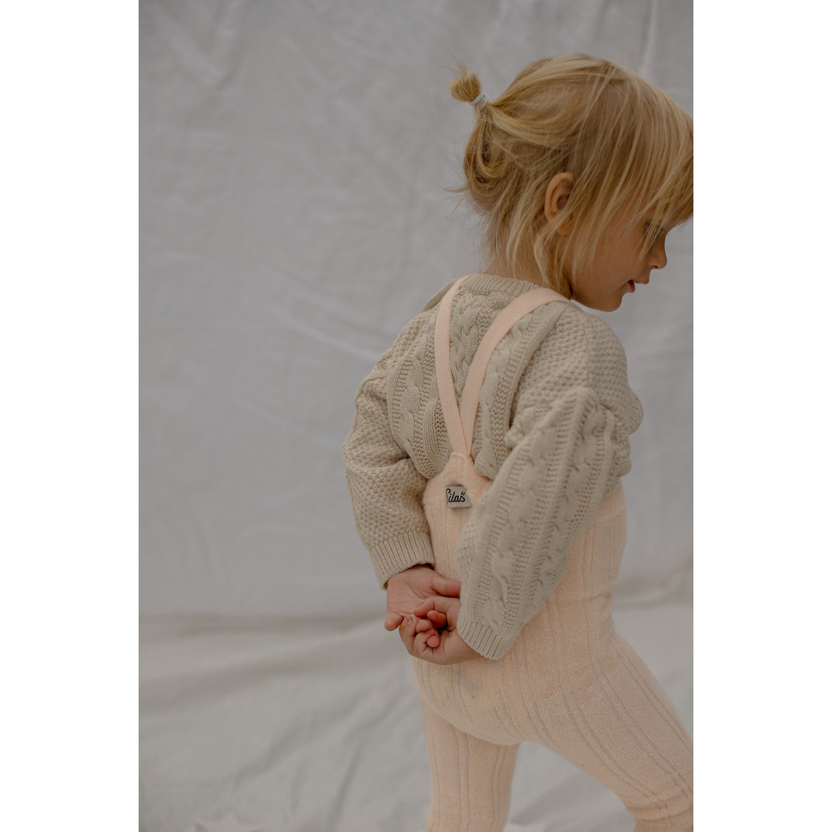 Silly Silas Granny Teddybjørn Strømpebukser Med Braces Silky Peach