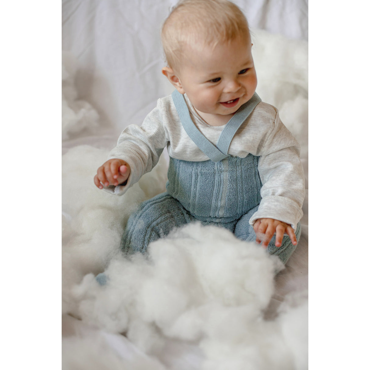Silly Silas Granny Teddybjørn Strømpebukser Med Braces Misty Blue