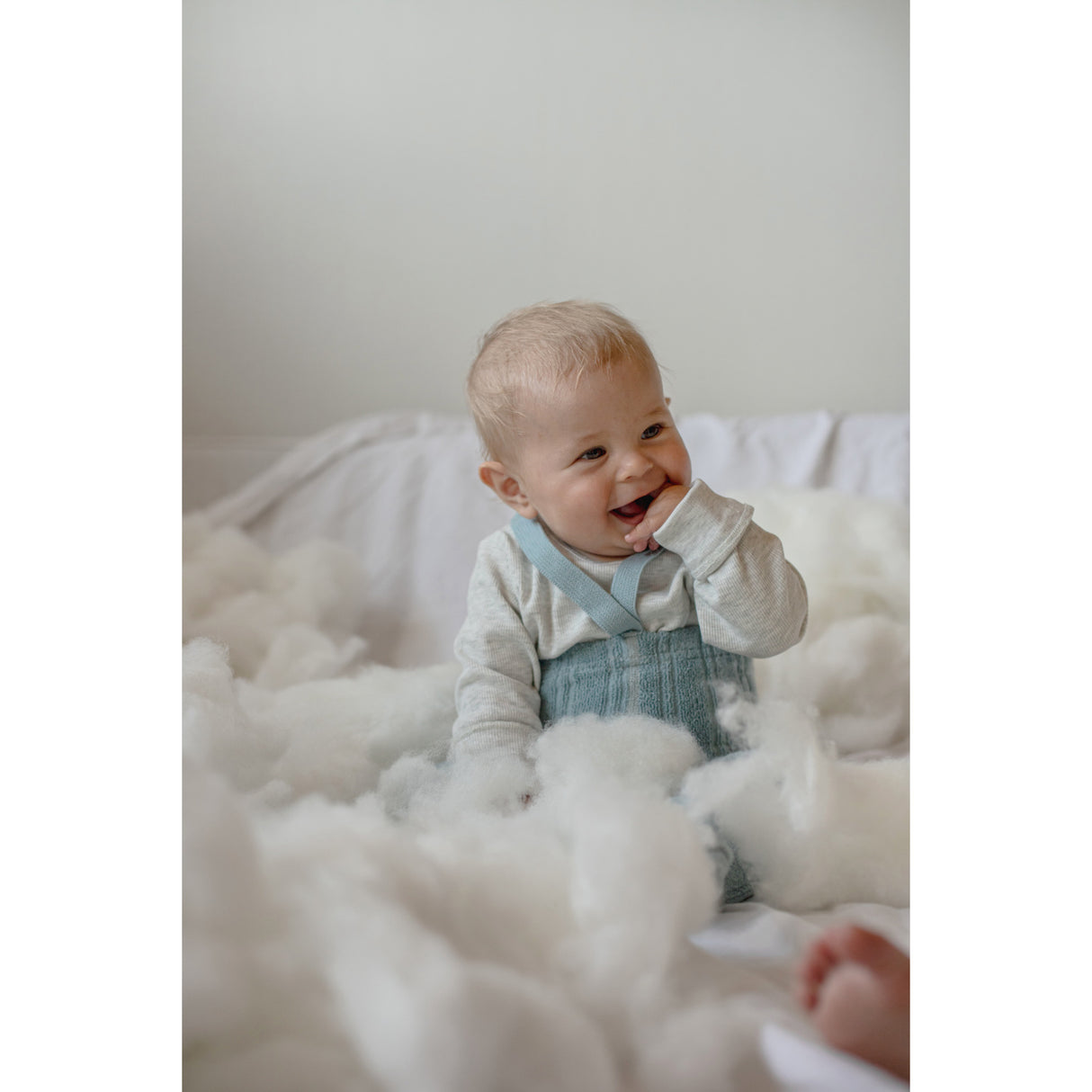 Silly Silas Granny Teddybjørn Strømpebukser Med Braces Misty Blue