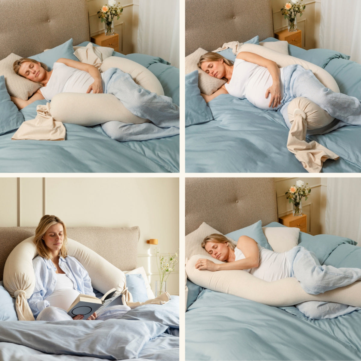 bbhugme Soft White Pregnancy Pute
