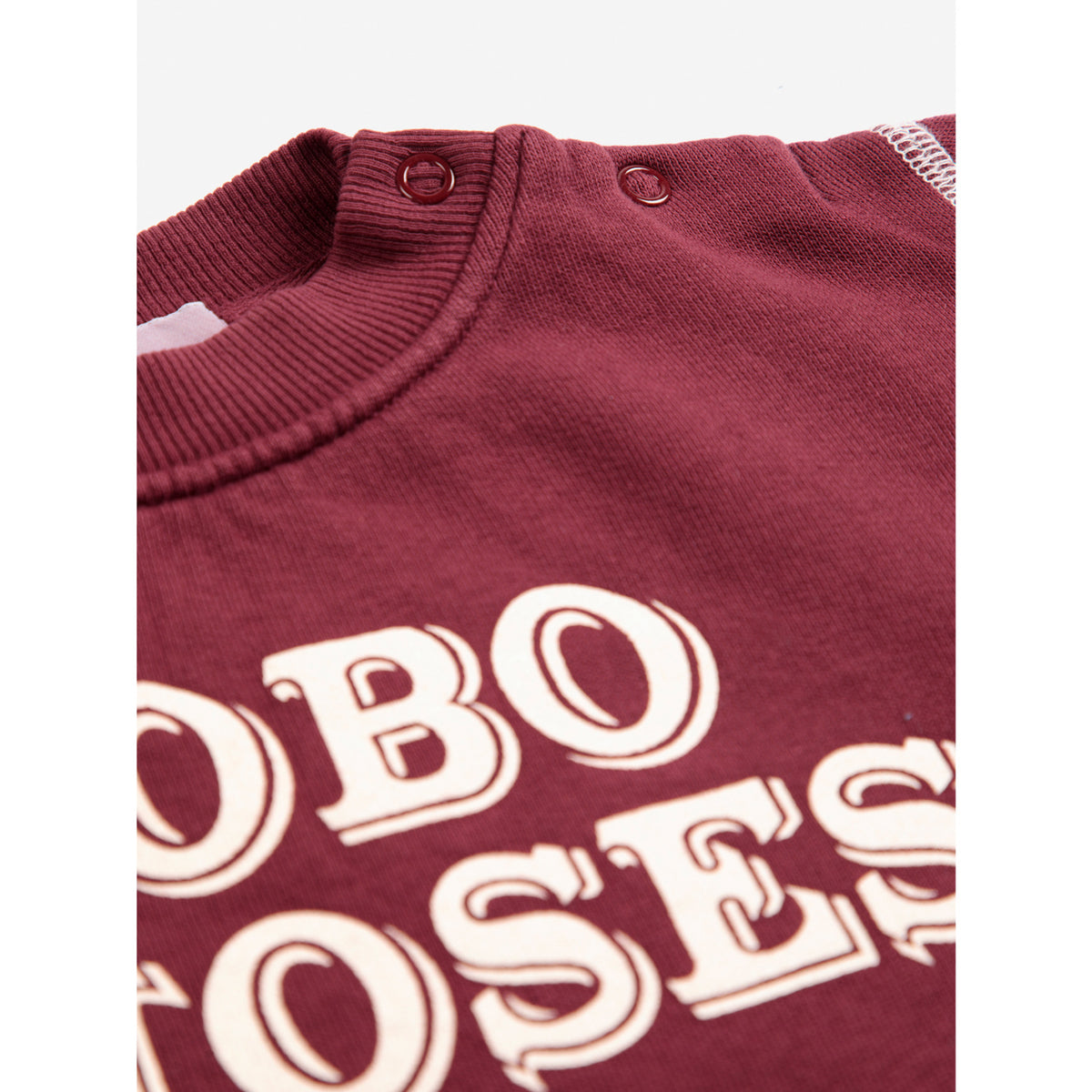 Bobo Choses Burgundy Red Bobo Choses Embossed Collegegenser