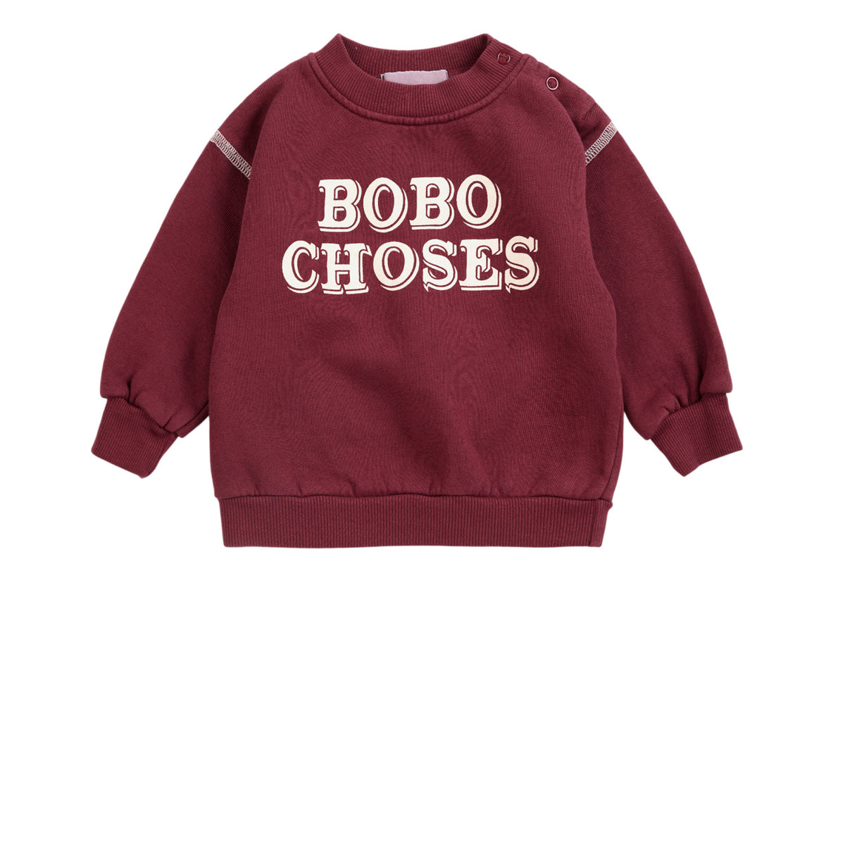 Bobo Choses Burgundy Red Bobo Choses Embossed Collegegenser