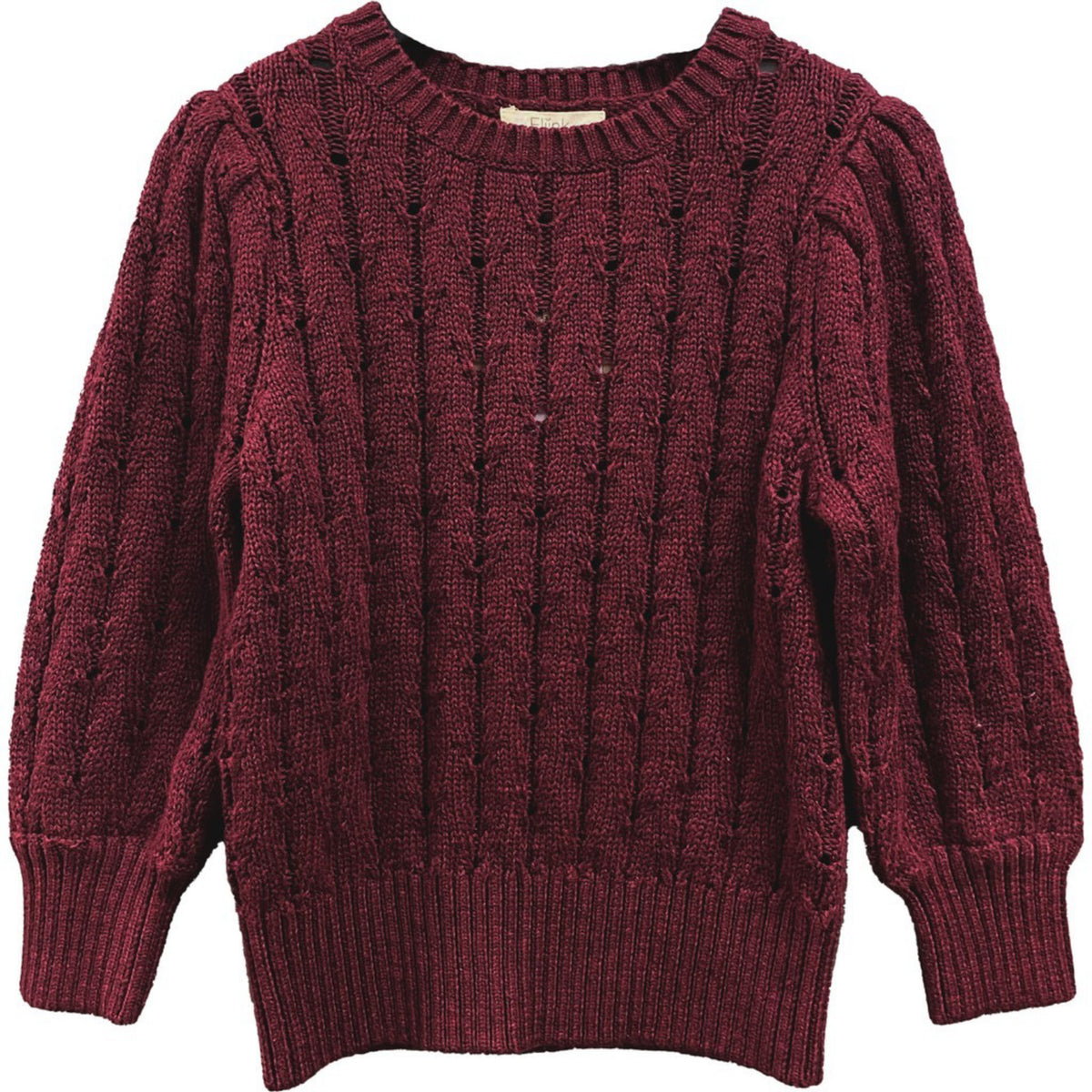 Fliink Burgendy Bon Cashmere Bluse