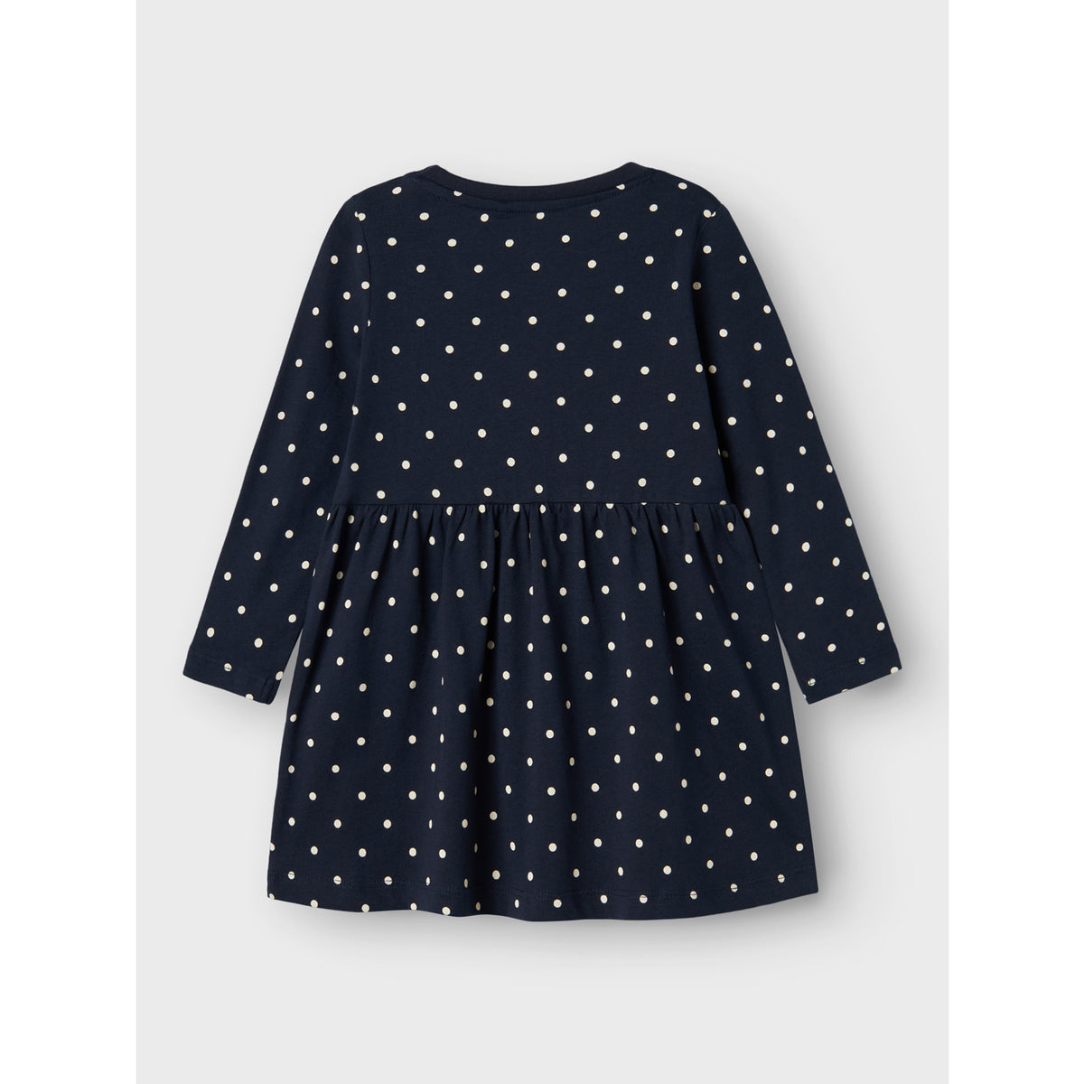 Name It Dark Sapphire Dots Aop In Bright White Nmfvivia Ls Kjole Noos