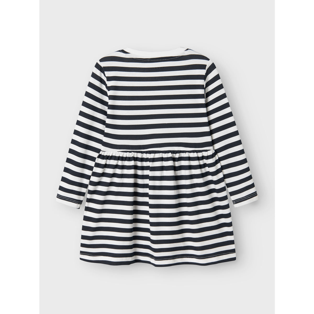 Name It Bright White Stripes In Dark Sap Nmfvivia Ls Kjole Noos