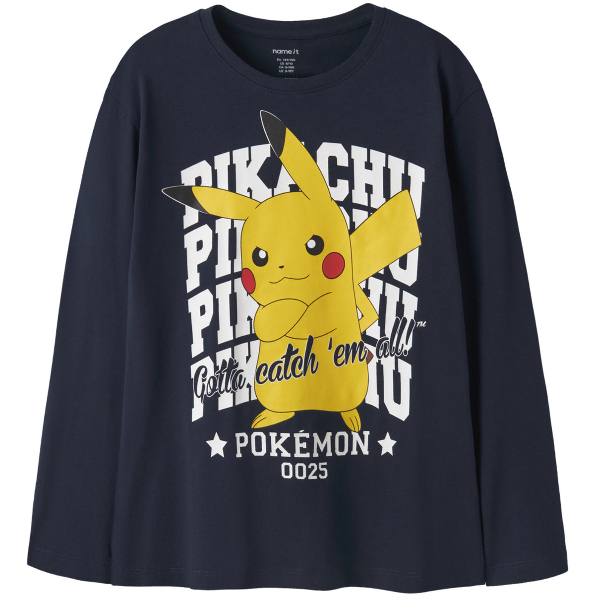 Name It Navy Blazer Nkmast Pokemon Ls Nreg Topp Box Noos Sky