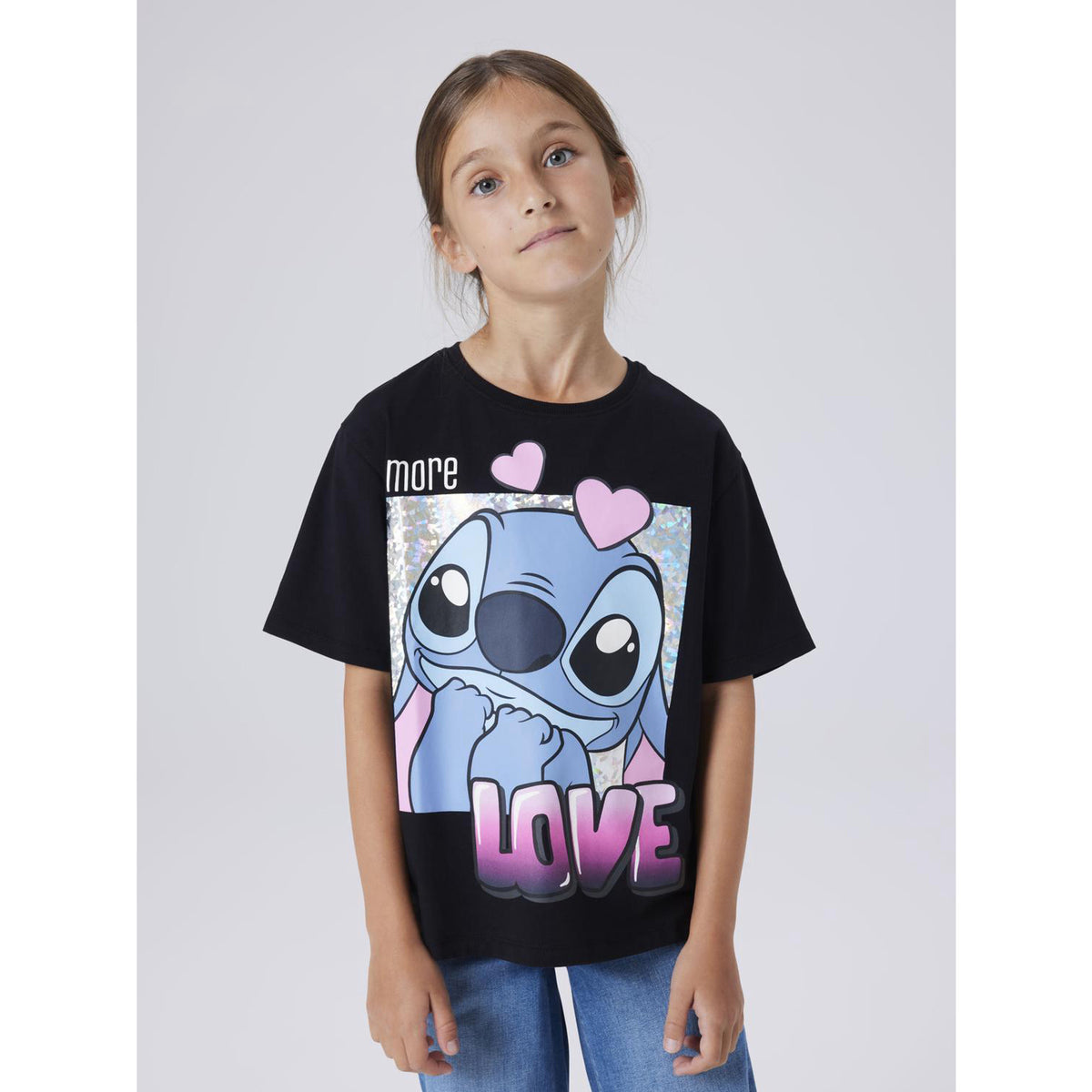Name It Black Nkffora Stitch Ss Nreg Topp Box Noos Wdi