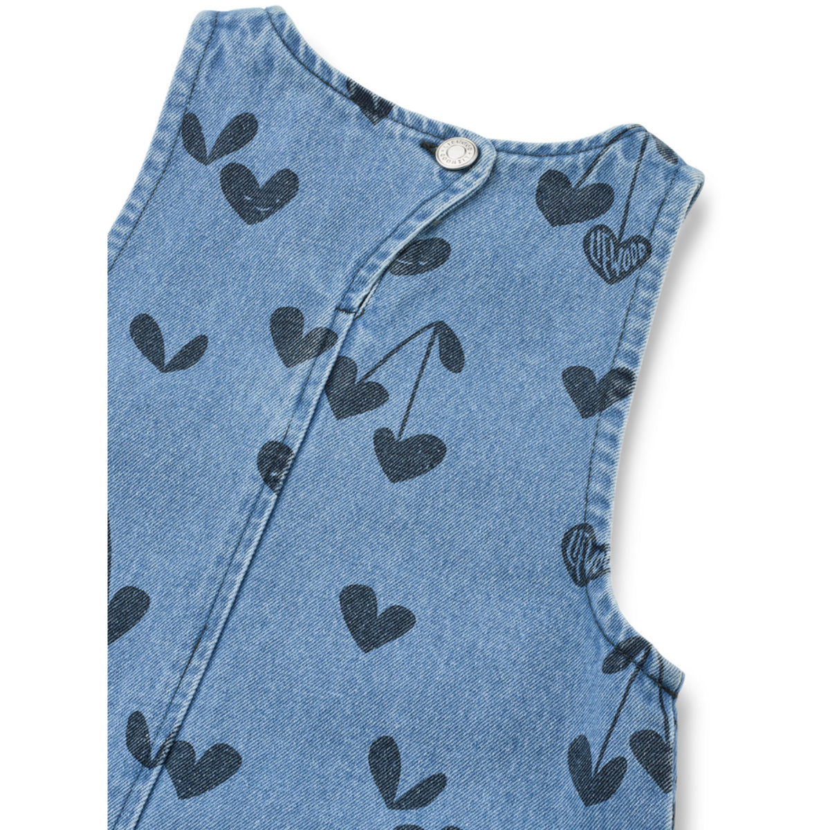 LIEWOOD Sweethearts / Denim Angelica Printed Denim Frill Kjole
