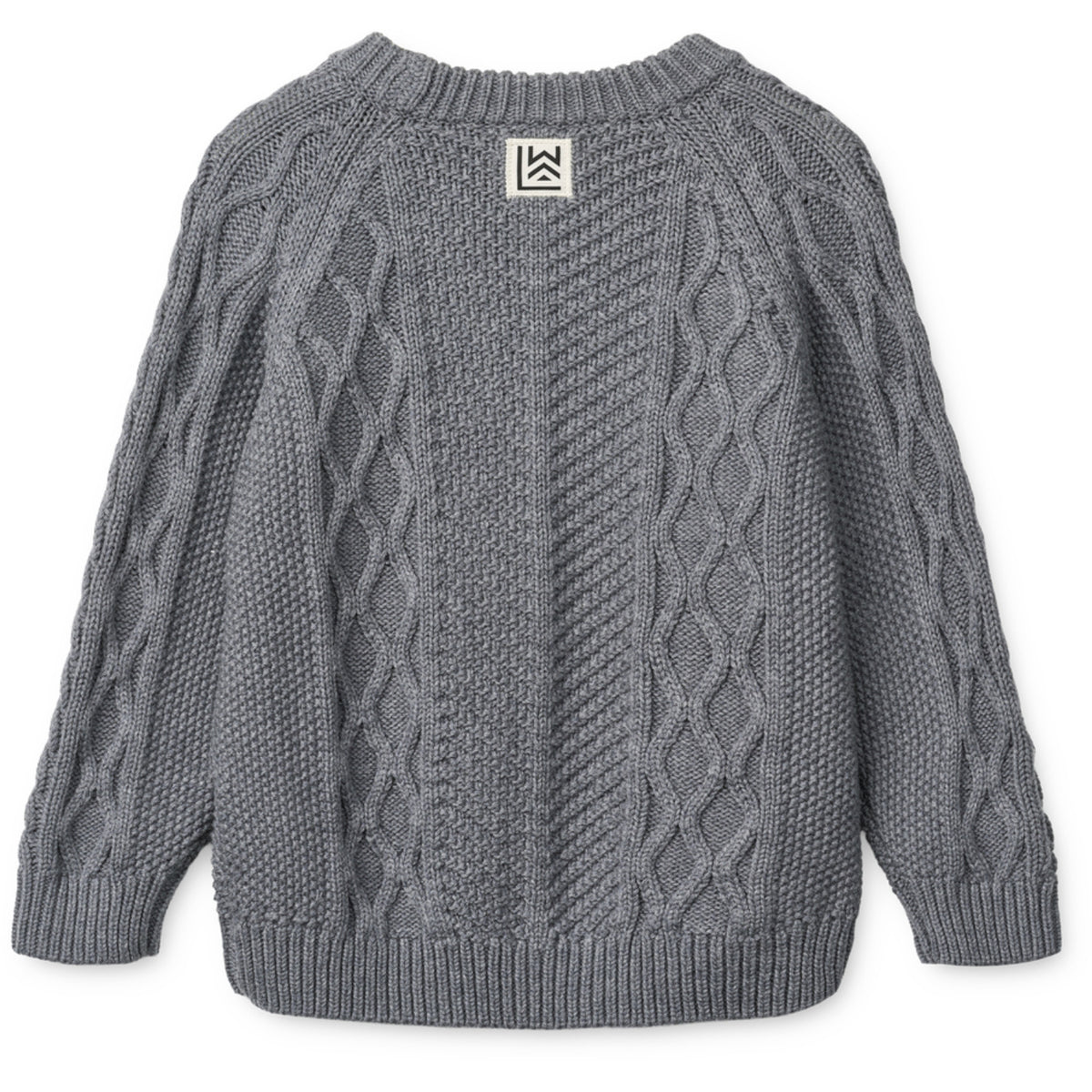 LIEWOOD Grey Melange Ari Bomull Strikk Jumper