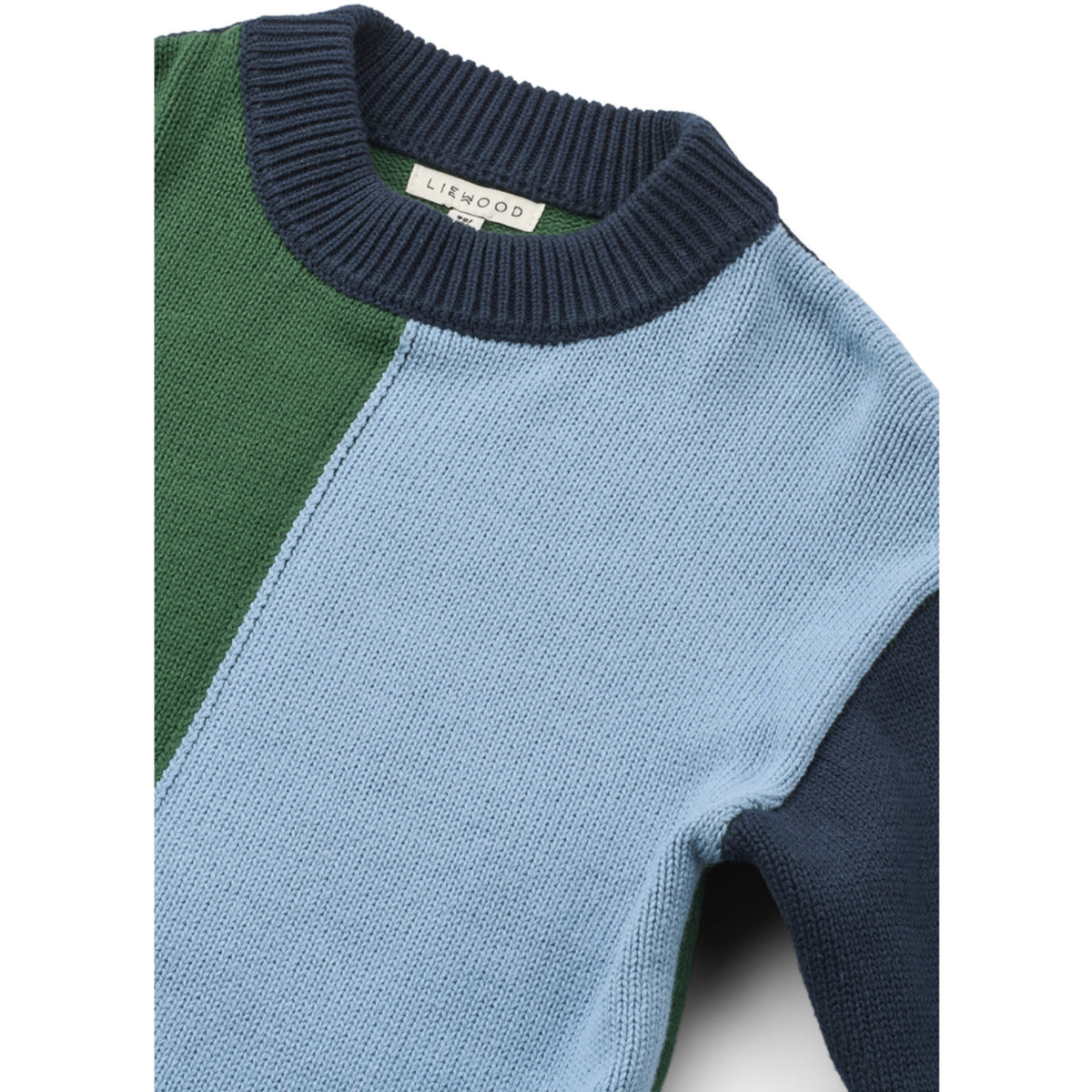 LIEWOOD Beach Blue Multi Mix Orlane Strikk Jumper