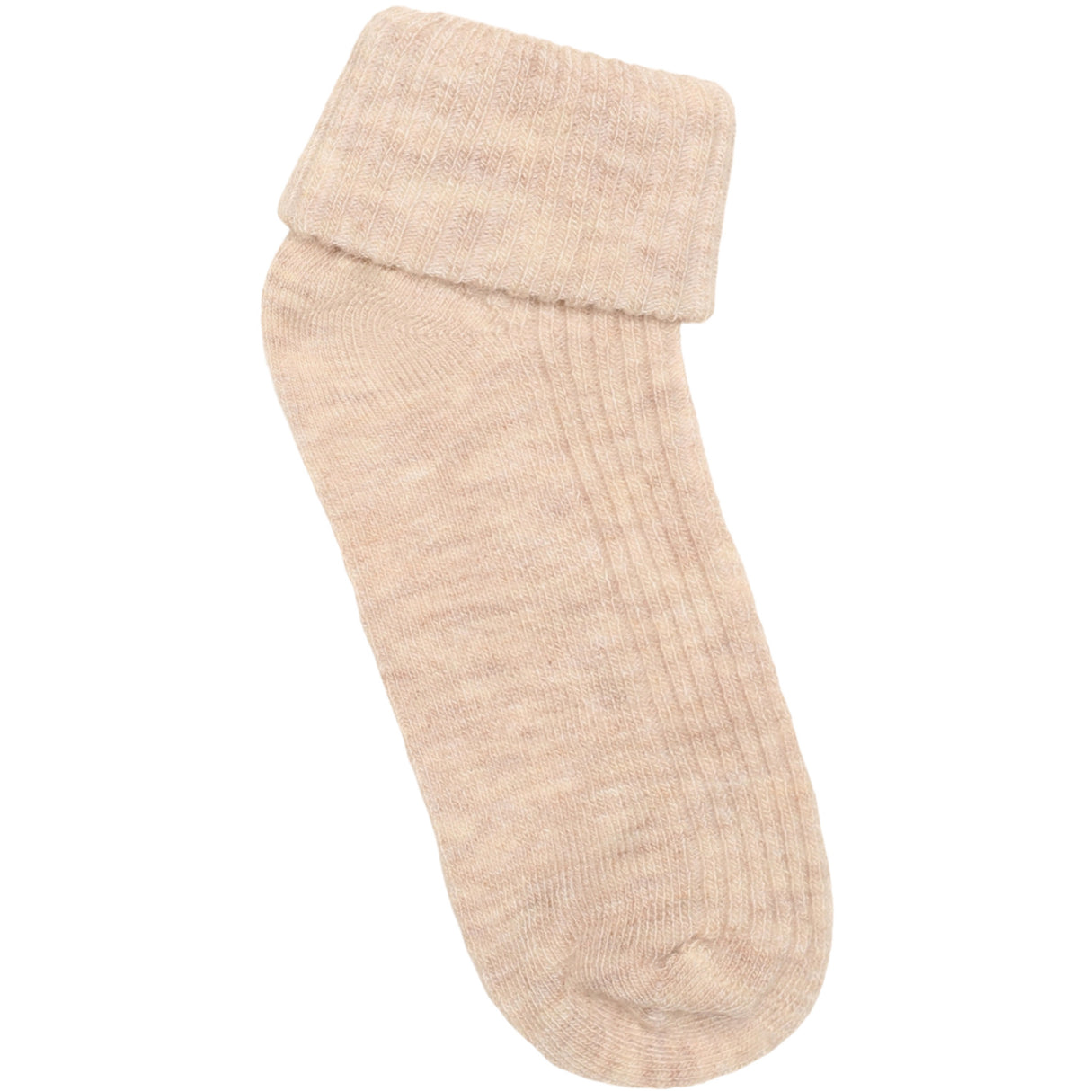Minymo Sheer Bliss Melange Baby 2X2 Rib Ull Strømper 2-Pakning