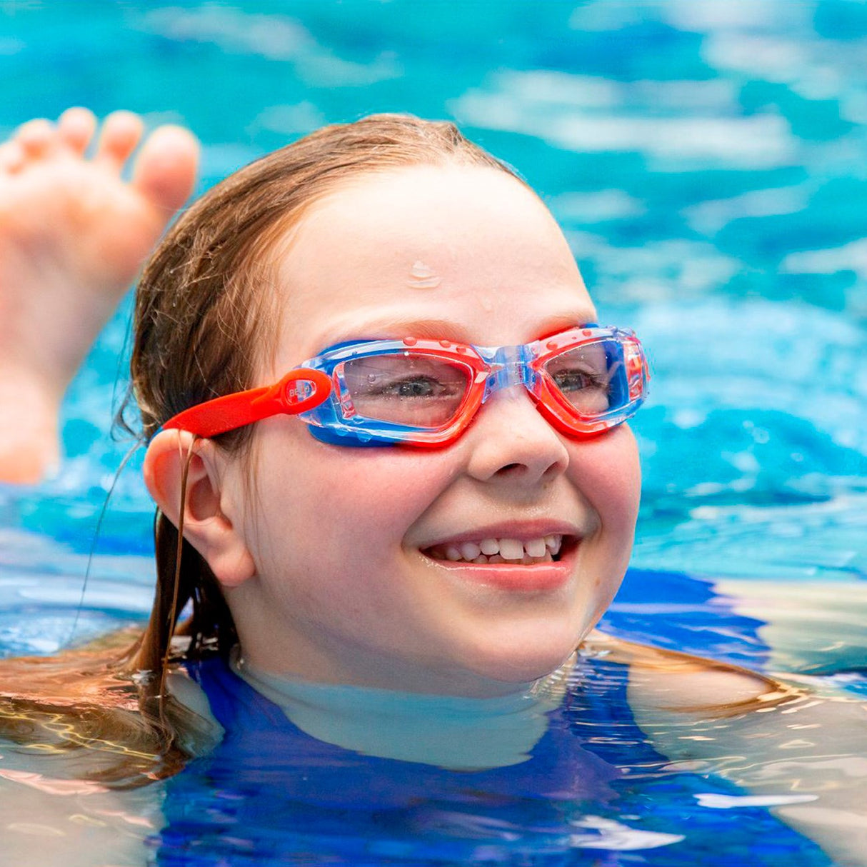 BECO blå svømmebriller VALENCIA 12+