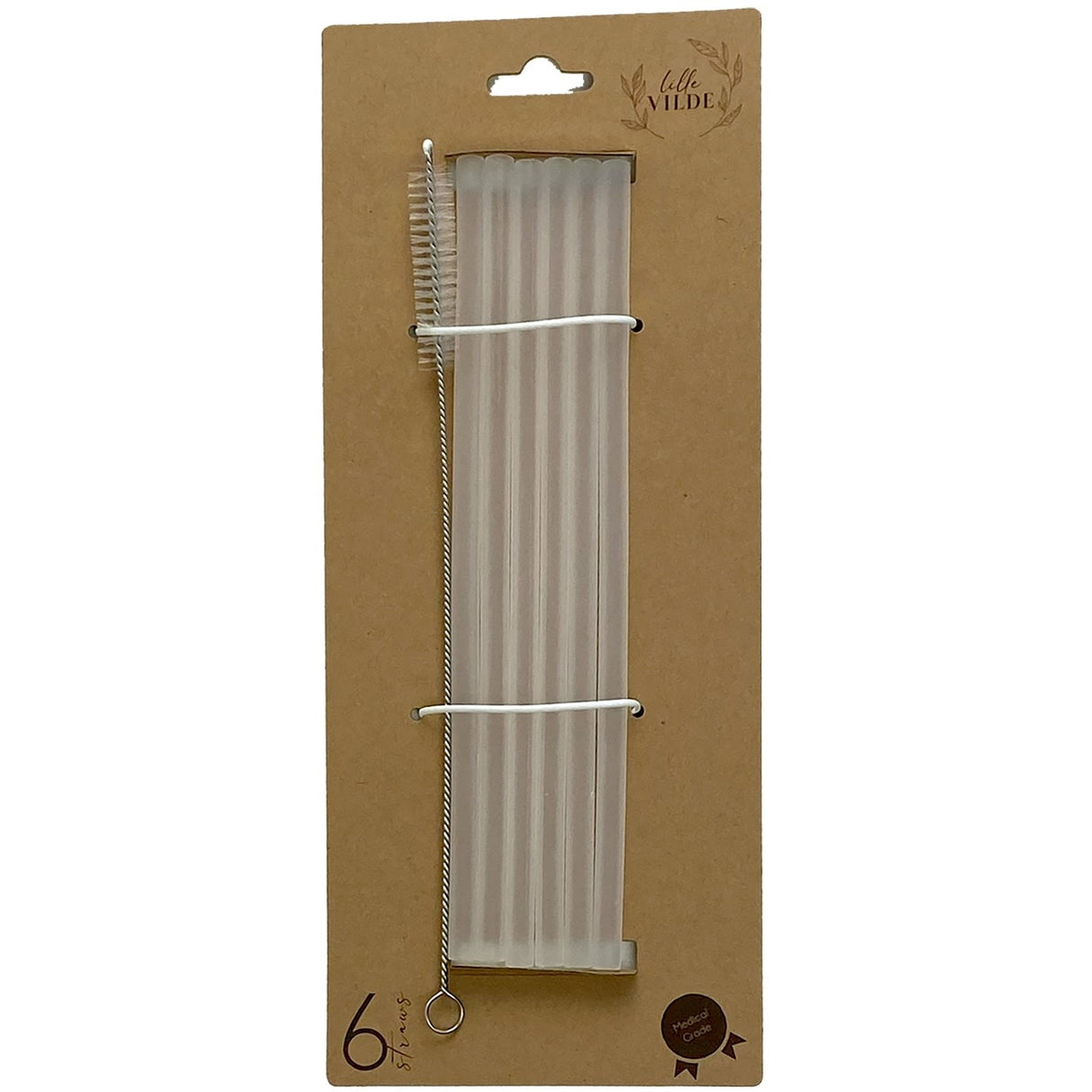 By Lille Vilde Ice Silicone Sugerør 6pcs