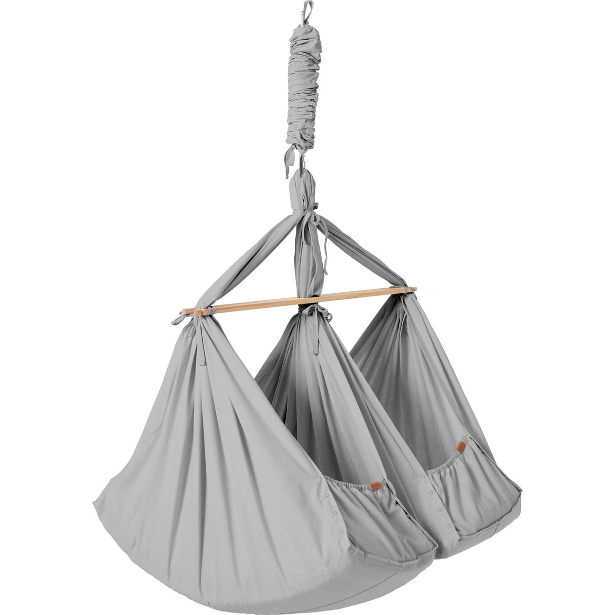 MEMBANTU Grey Organic Twin Hammock Basic