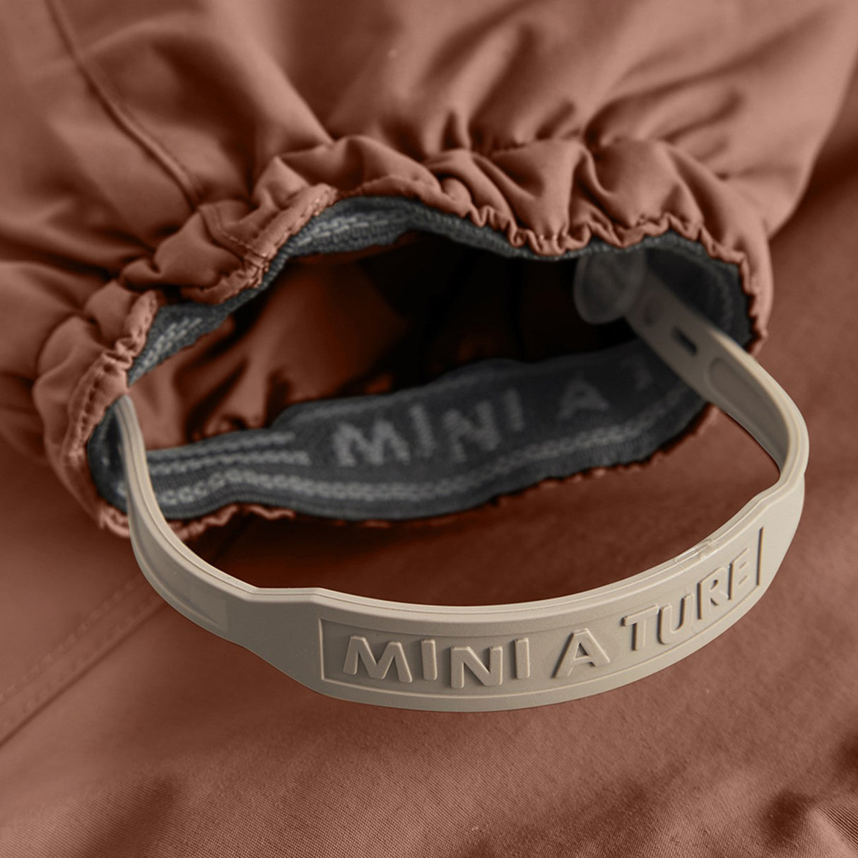 Mini A ture Rootbeer brown Wisti Fleece Flydress