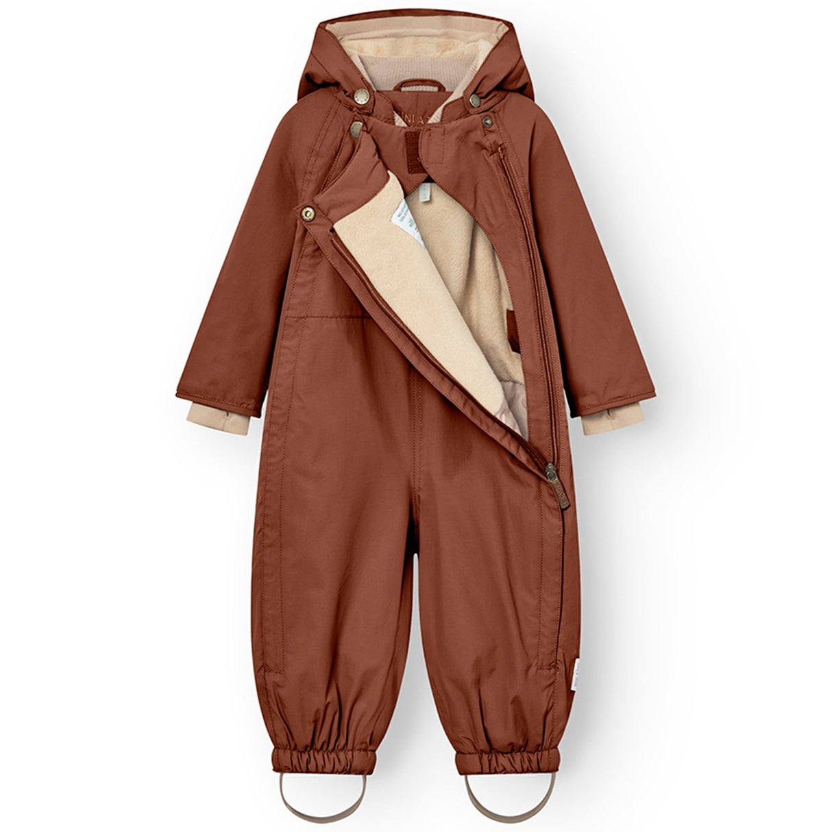 Mini A ture Rootbeer brown Wisti Fleece Flydress