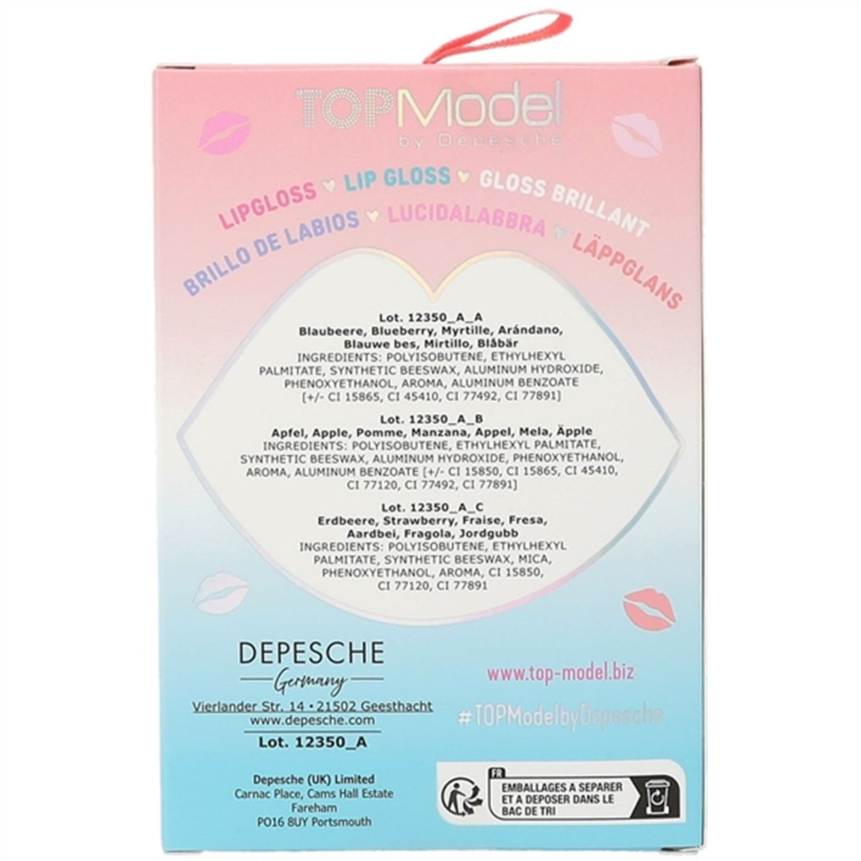 TOPModel Lip Gloss Sett Beauty And Me