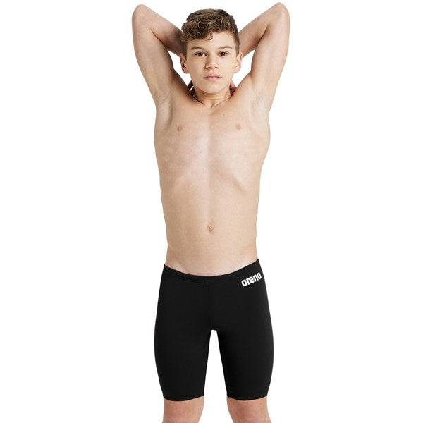 Arena Team Swim Jammer Lang Badbyxor Solid Black-White