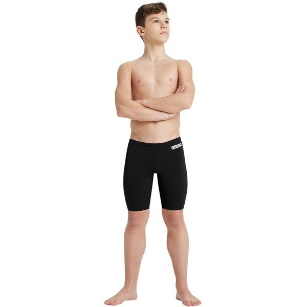 Arena Team Swim Jammer Lang Badbyxor Solid Black-White