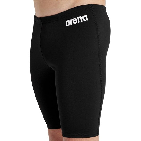 Arena Team Swim Jammer Lang Badbyxor Solid Black-White