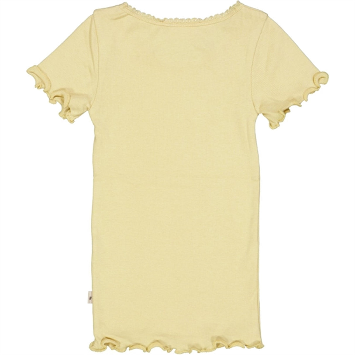 Wheat Yellow Dream Rib Lace T-shirt