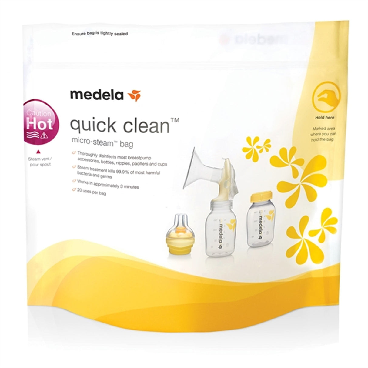 medela Quick Clean Poser for Mikrobølgeovn, 5 stk.