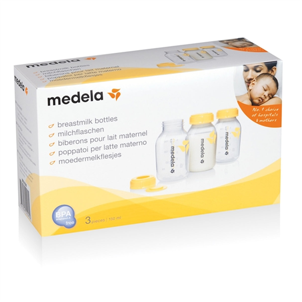 medela Flasker For Morsmelk 150 ml, 3-pakning
