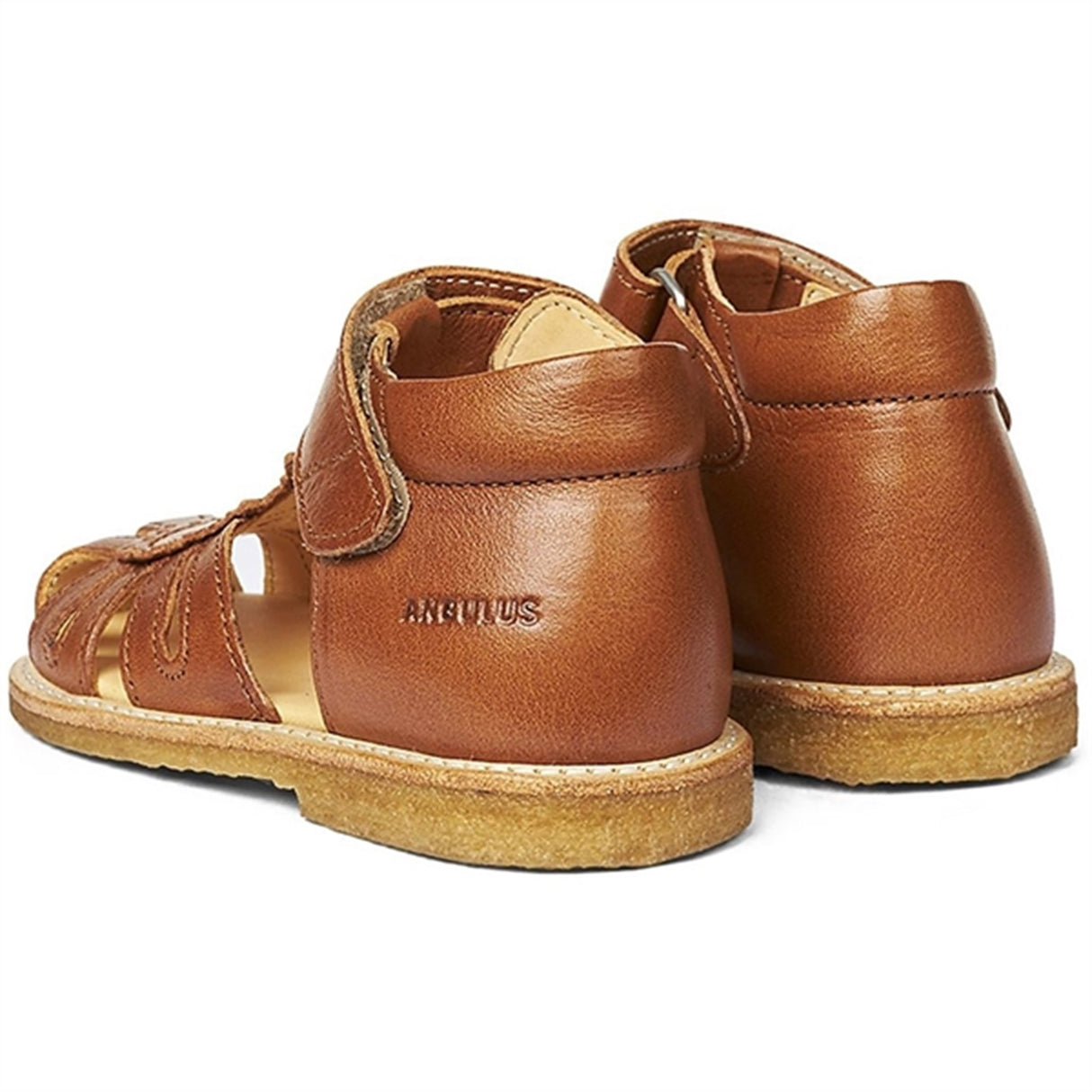 Angulus Nybegynner sandal M. Borrelås Cognac