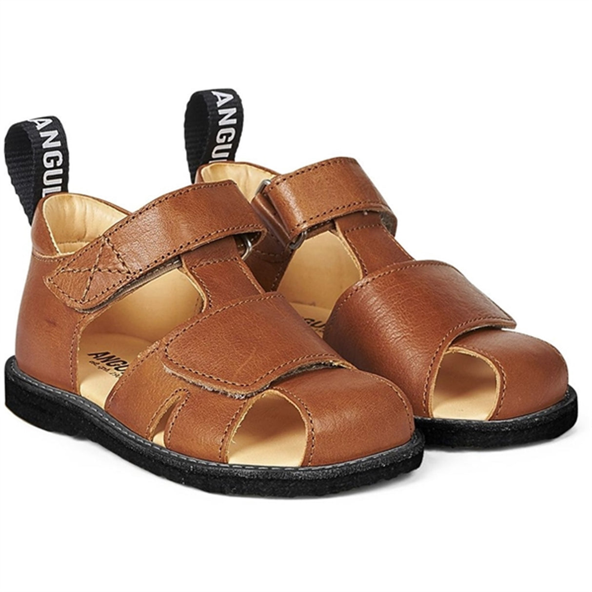 Angulus Nybegynner sandal M. Borrelås Cognac