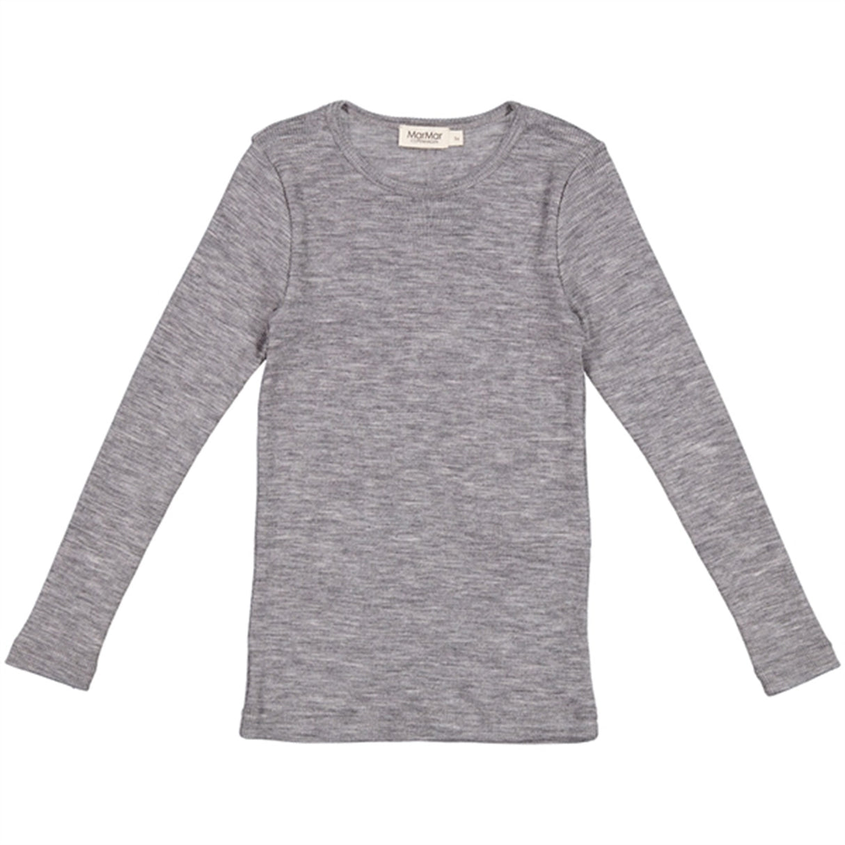 MarMar Wool Rib Grey Melange Tamra Bluse