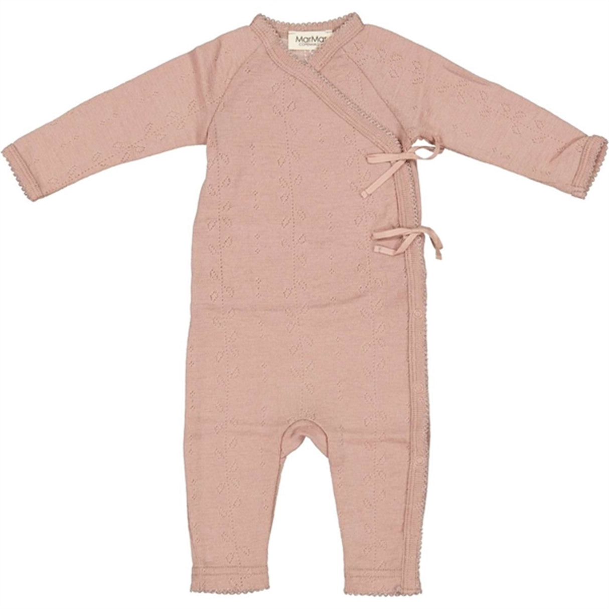 MarMar New Born Wool Pointelle Burnt Rose Rula Heldrakt