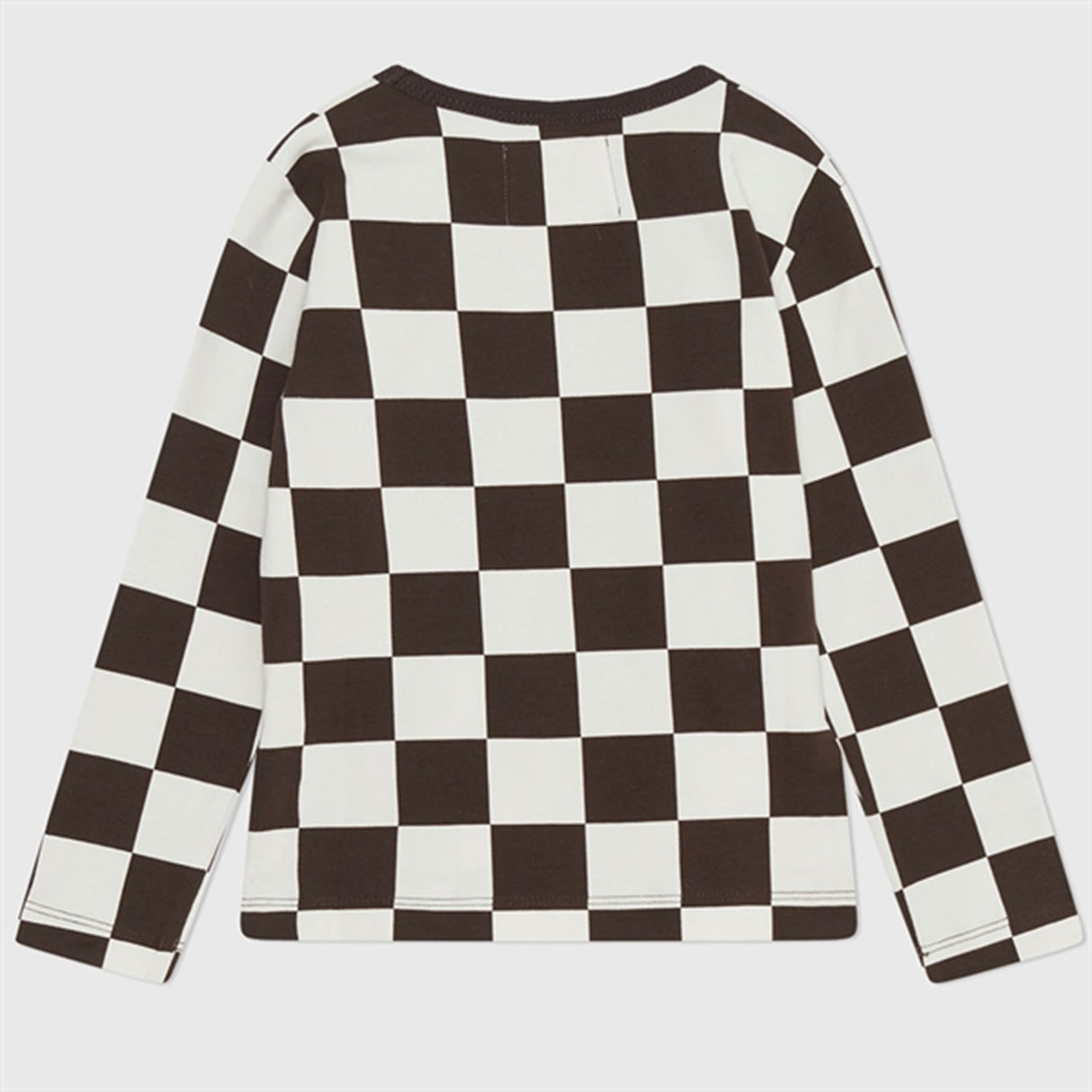 Wood Wood Off-White/Black Coffee Aop Kim Checkered Genser