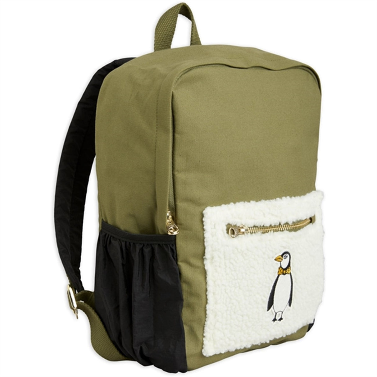 Mini Rodini Penguin Emb Rygsekk Green