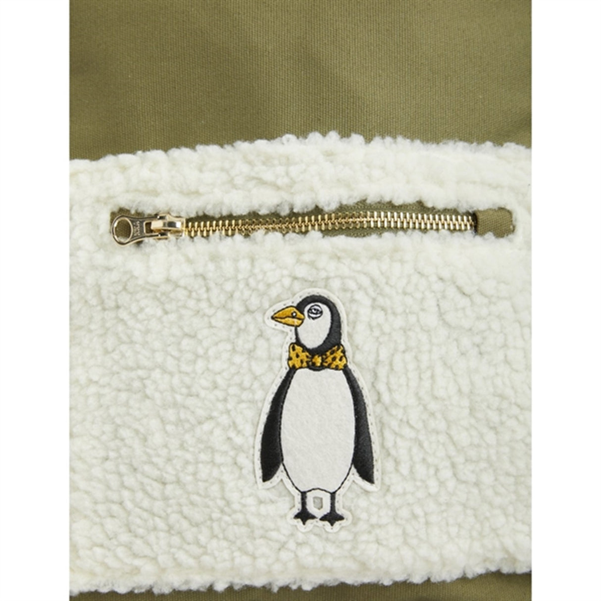 Mini Rodini Penguin Emb Rygsekk Green