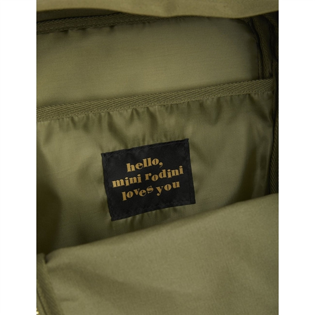 Mini Rodini Penguin Emb Rygsekk Green