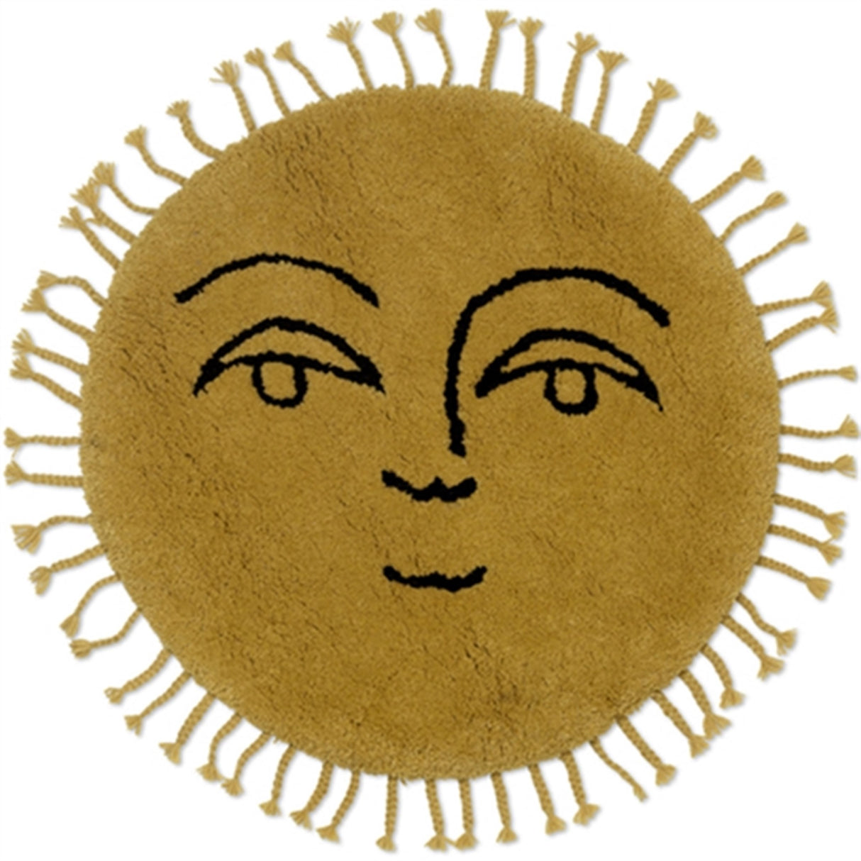 Ferm Living Sol Tufted Teppe - Small Yellow