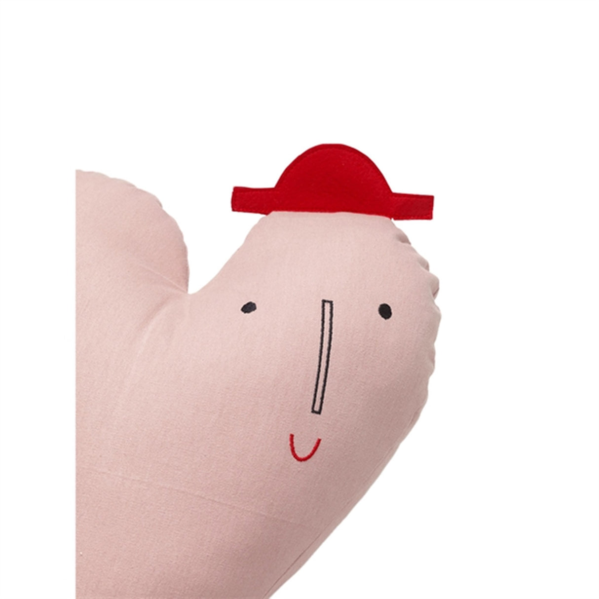 Ferm Living Hjerte Pude Dusty Rose