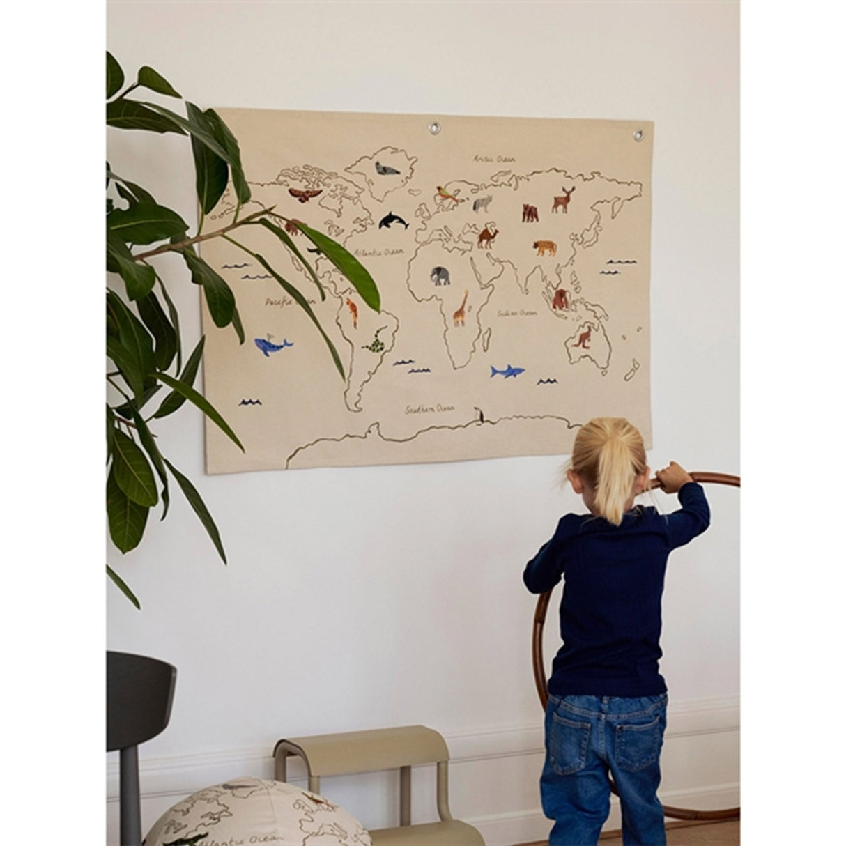 Ferm Living Verden Tekstil Kart Off-White