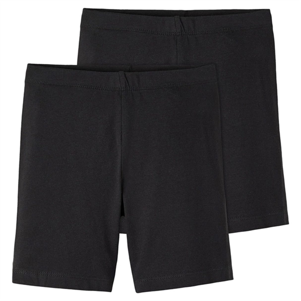 Name it Black Vivian Solid Korte Leggings Shorts 2-pakning Noos