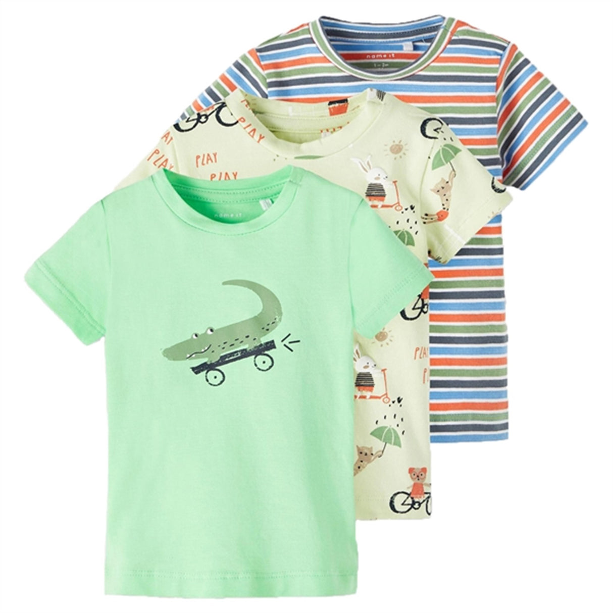 Name it Bright White Foris T-Shirt 3-pakning