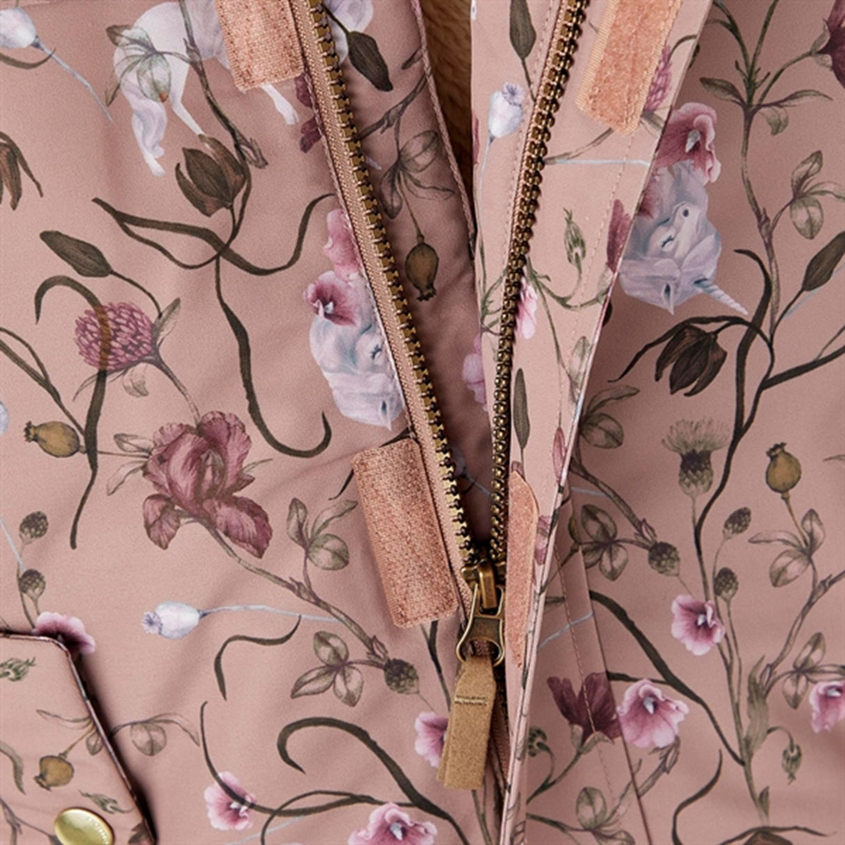 Name it Antler Snow Jakke Flower Unicorn Noos