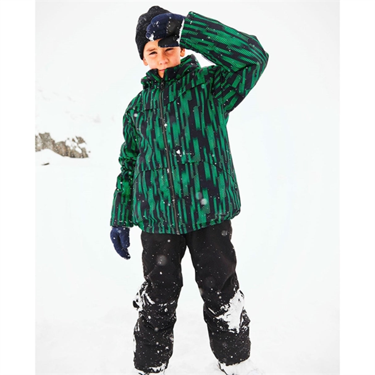 Name it Black Snow Overtrekksbukse Solid Noos