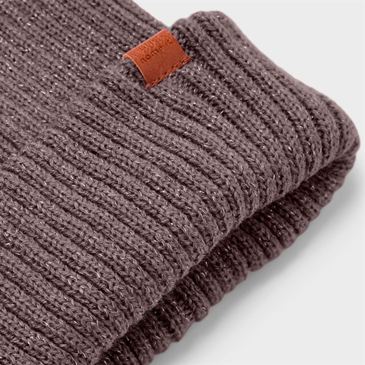 Name it Peppercorn Milan Glitter Strikk Beanie