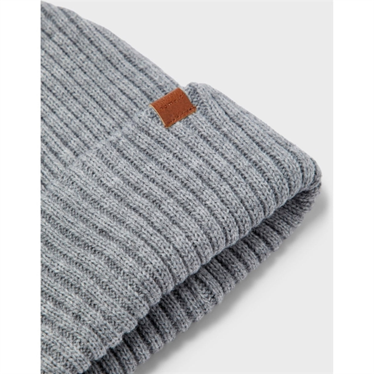 Name it Grey Melange Milan Strikk Beanie