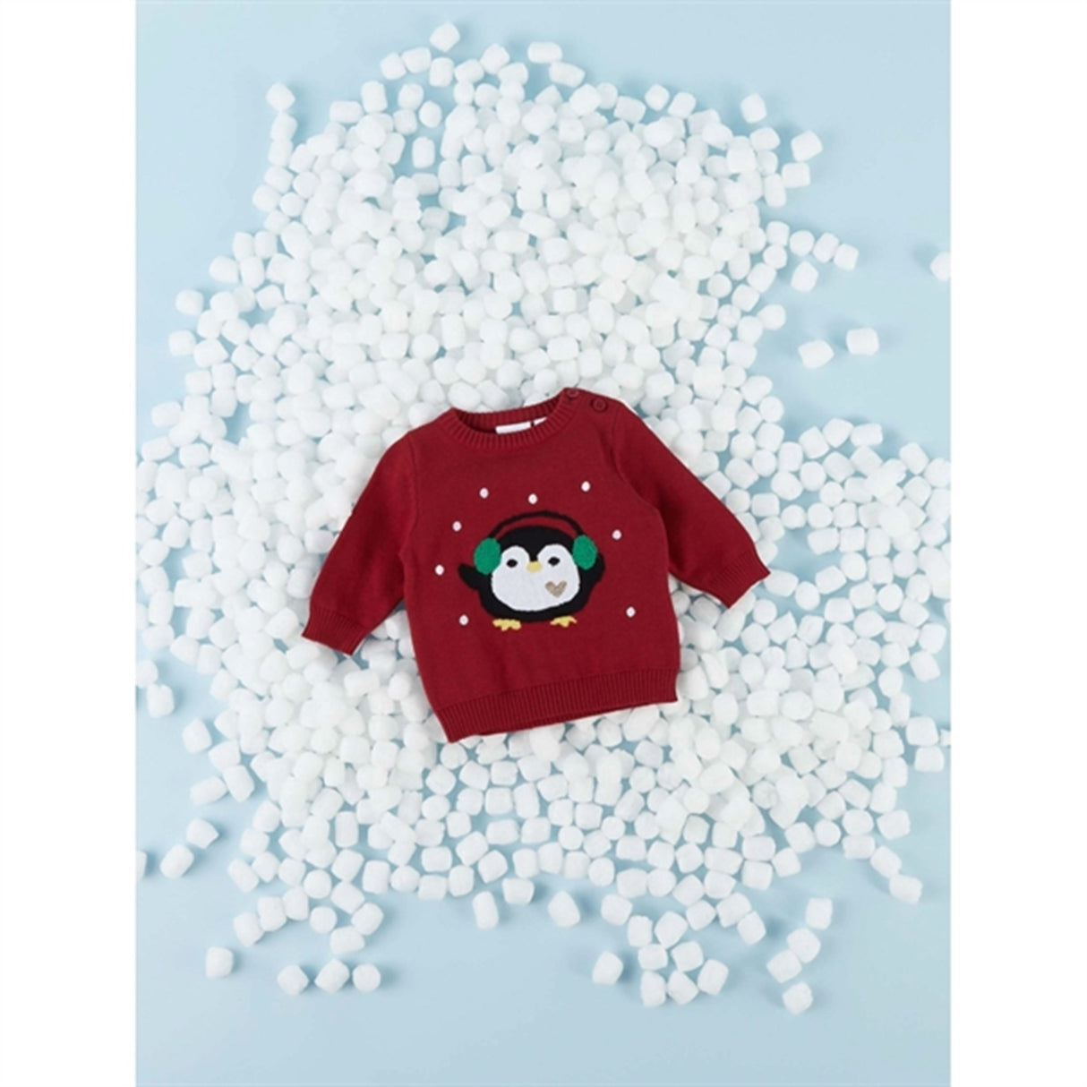 Name it Jester Red Radeer Strikket Genser