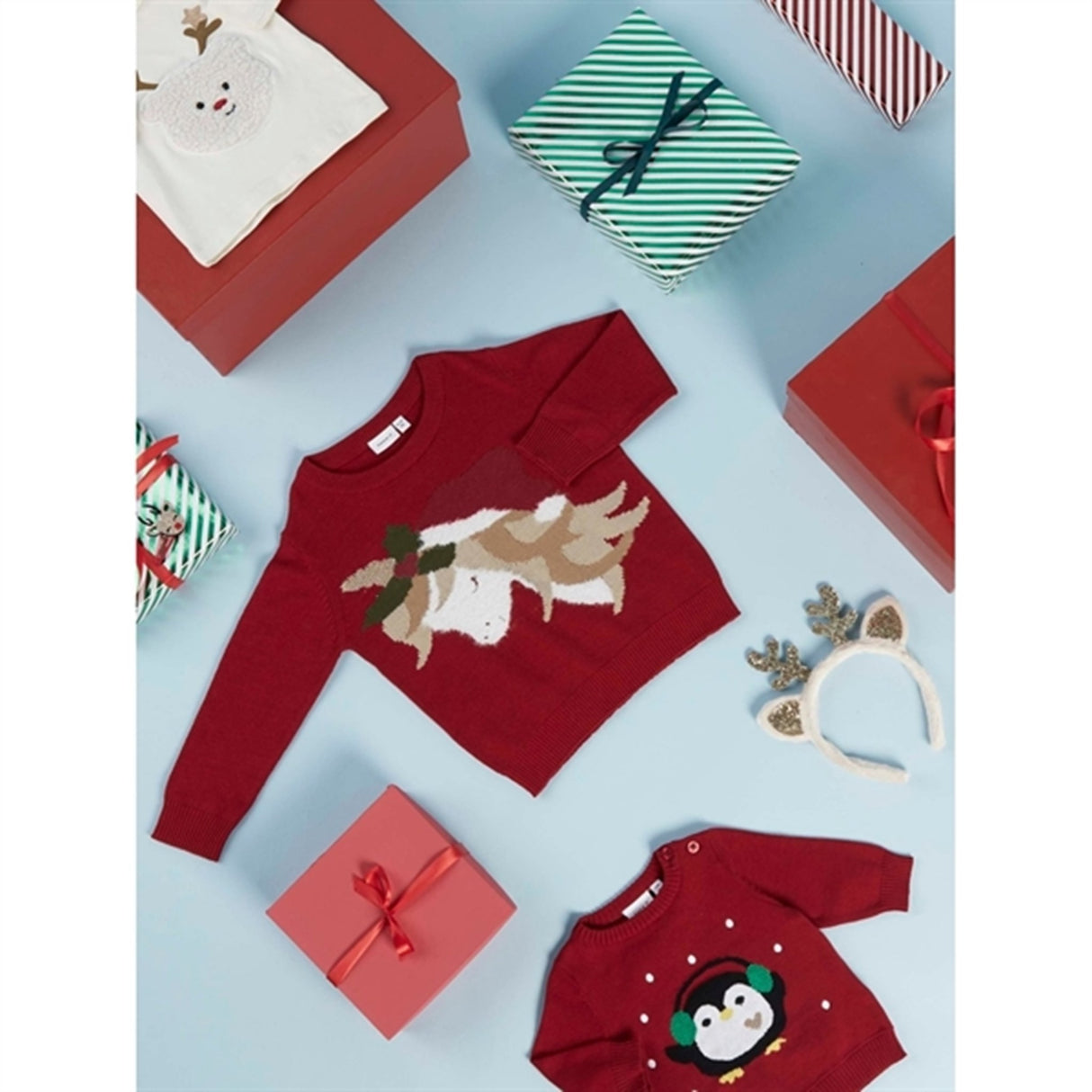 Name it Jester Red Roullo Strikket Genser