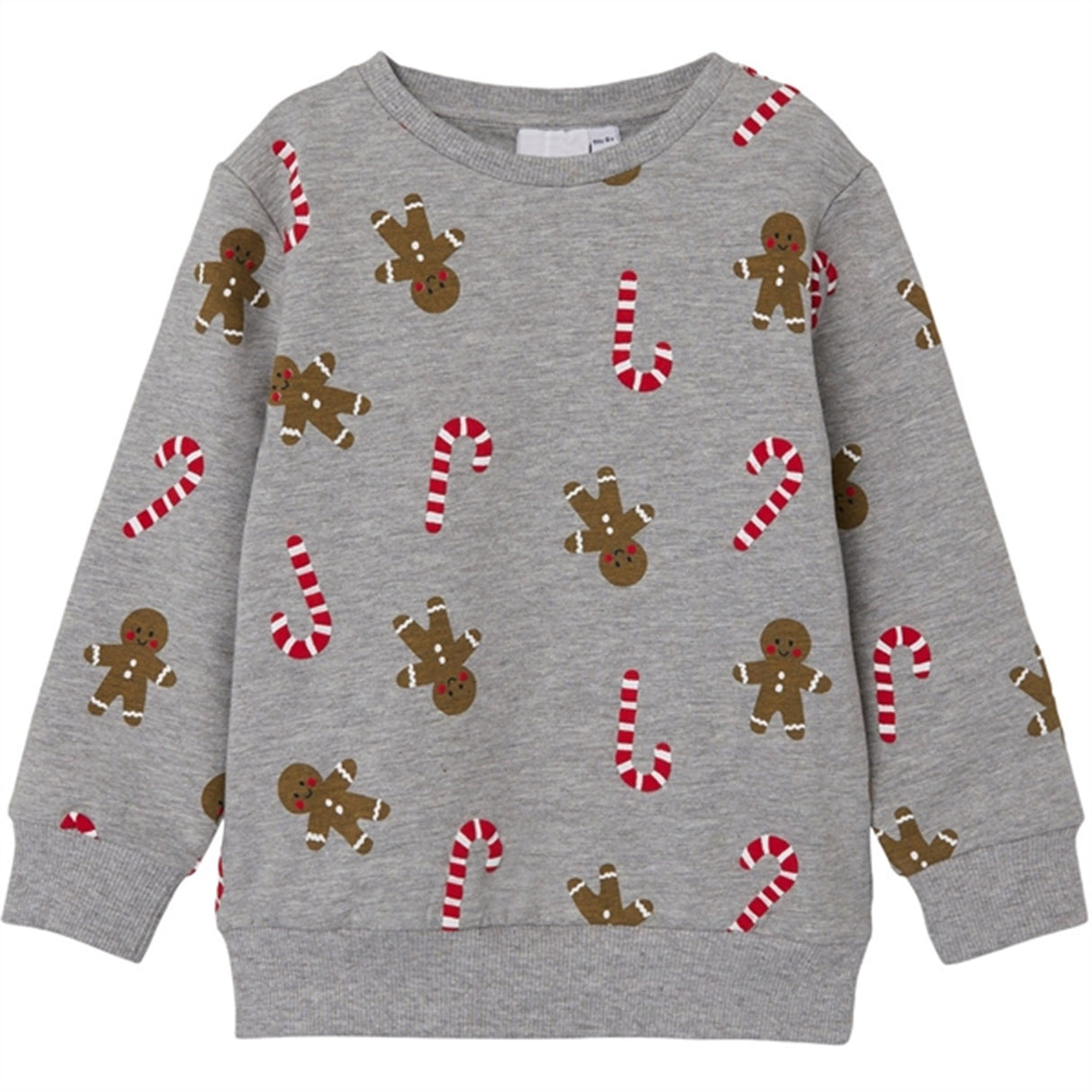 Name it Grey Melange Richrist Collegegenser